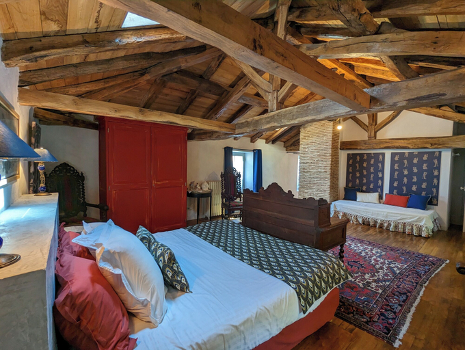Bedroom 2, Château de Lavaud, Charente