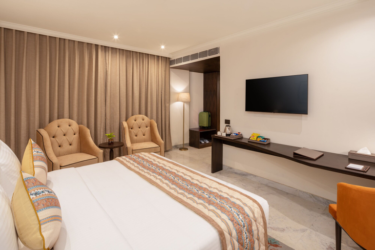 Bedroom 3, Brij Eternity, Vrindavan by Leisure Hotels, Mathura