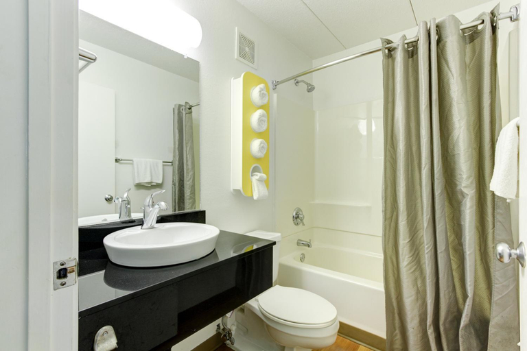 Bathroom 4, Motel 6 Portland, ME, Cumberland