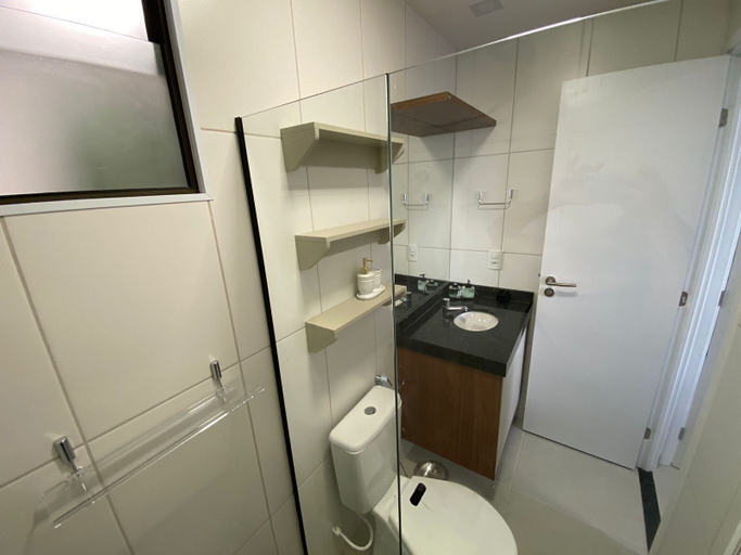 Bathroom, Smart Stay Ponta Verde Apt.1111, Maceió (capital)