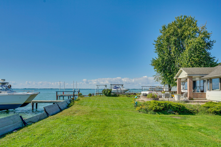 Exterior & Views 2, Anchor Bay Getaway on Lake St Clair With Dock!, Lake St. Clair