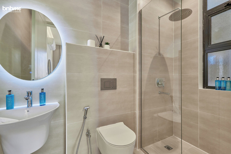 Bathroom, bnbmehomes-2BR near BLVD City & KAFD-16, Riyadh
