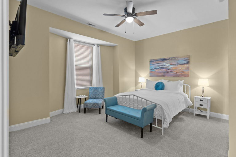 Bedroom 3, Red Brick Hideaway | JZ Vacation Rentals, Saint Louis