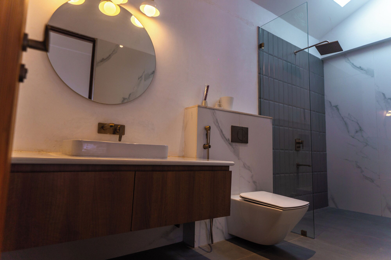 Bathroom 3, Apricus Villa Ambica Anjuna, North Goa
