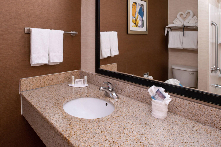 Bathroom 5, Fairfield Inn & Suites Greensboro Wendover, Guilford