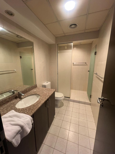 Bathroom, Yogi - Beautiful Burj Khalifa View in this 1BR Apartment, Dubai