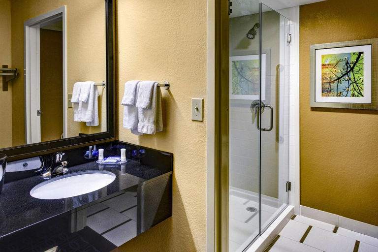 Bathroom 5, Fairfield Inn & Suites Atlanta Suwanee, Gwinnett