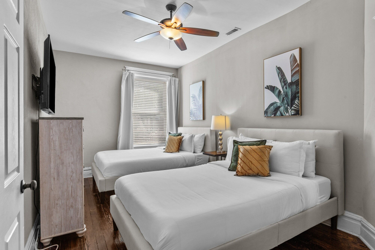 Bedroom 3, Cozy Shaw Sanctuary | JZ Vacation Rentals, Saint Louis