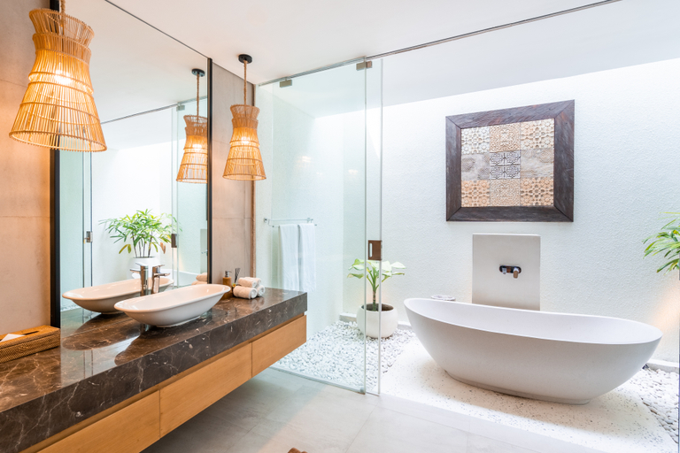 Bathroom 4, Nivassa Villa by Betterplace, Badung