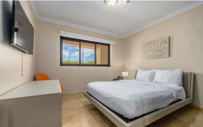 Bedroom 3, One Bedroom Ground Floor With a Pool View