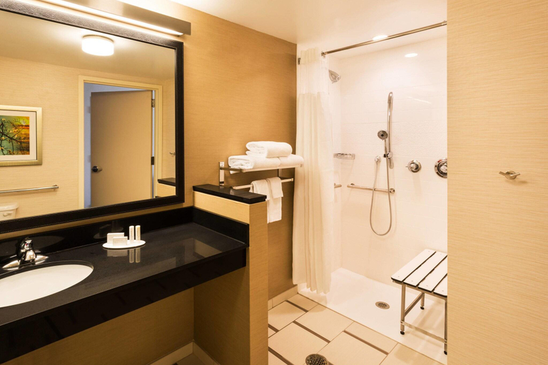 Bathroom 4, Fairfield Inn & Suites Johnson City, Washington