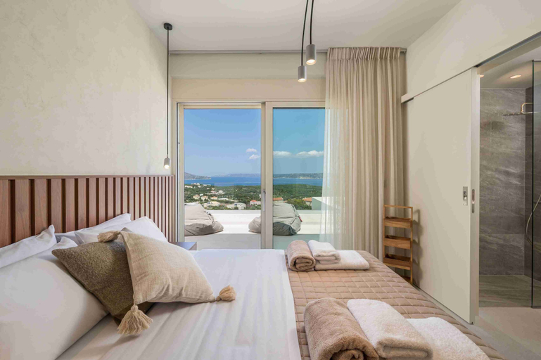 Bedroom 2, An Elegant villa in Kokkino Horio, Crete