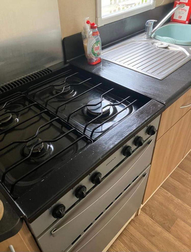 Private kitchen 5, 2-bed Caravan in Mablethorpe sea Front Location, Lincolnshire