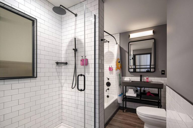 Bathroom 4, Moxy Nashville Vanderbilt Area, Davidson