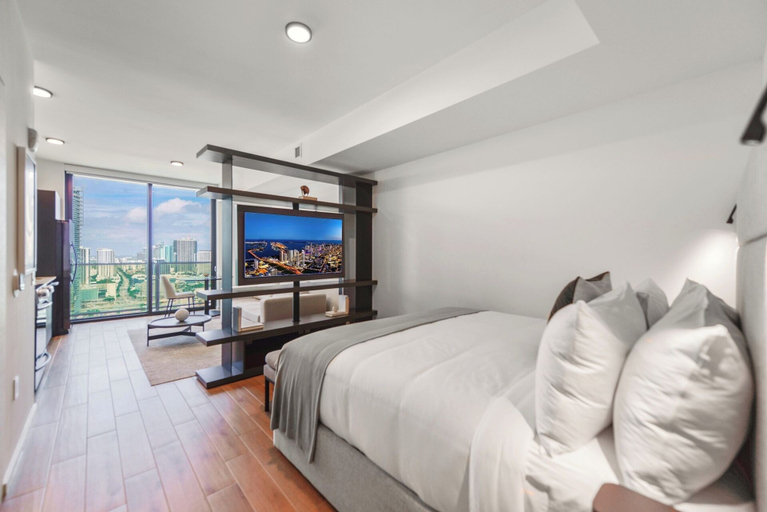 Bedroom 3, Luxury Studio Near from Bayfront Park, Miami-Dade