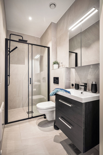 Bathroom 3, Allmenningen Apartments, Bergen