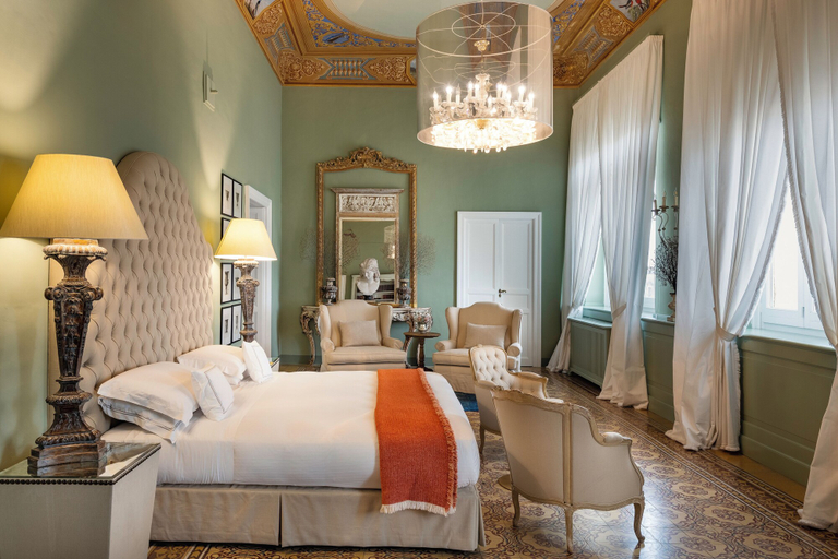 Bedroom 3, Seven Rooms Villadorata, Syracuse