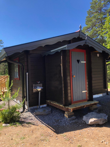 Bathroom, Timber cottages with jacuzzi and sauna near lake Vanern, Karlstad