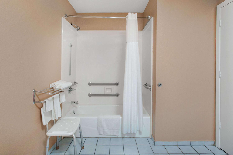 Bathroom 4, Super 8 by Wyndham Bastrop TX, Bastrop