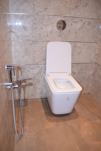 Bathroom 4, Hotel Pushpa Inn, Banas Kantha