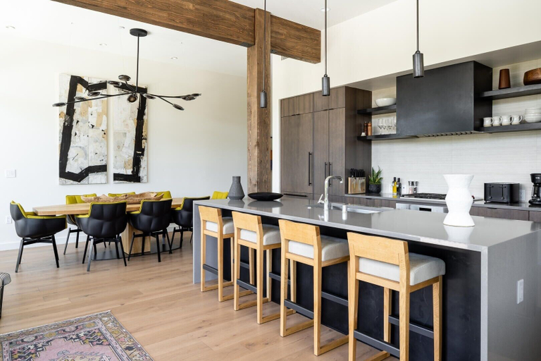 Private kitchen 5, 232 Lakelodge 3 Bedroom Condo by Moonlight Basin Lodging, Madison