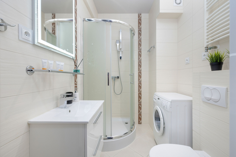 Bathroom 2, Two-level Apartment by Renters, Kołobrzeg