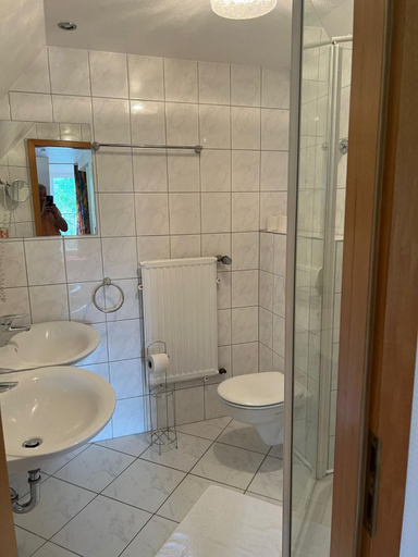 Bathroom 5, Hotel Strand-café, Neuwied