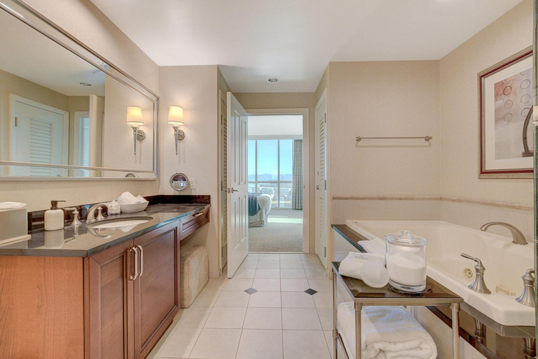 Bathroom 5, MGM Signature Upgraded 1BD/2BTH SUITE w/BALCONY, Clark