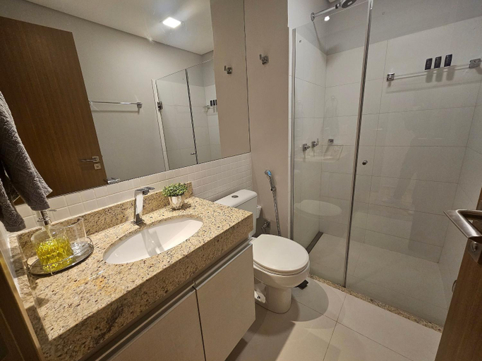 Bathroom 4, Hotel Flat Afonso Pena, Campo Grande