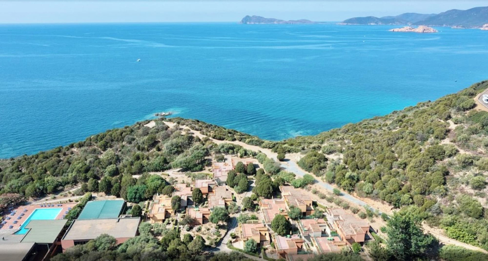 Aerial view 5, Ecovillage with swimming-pool in Teulada, Cagliari