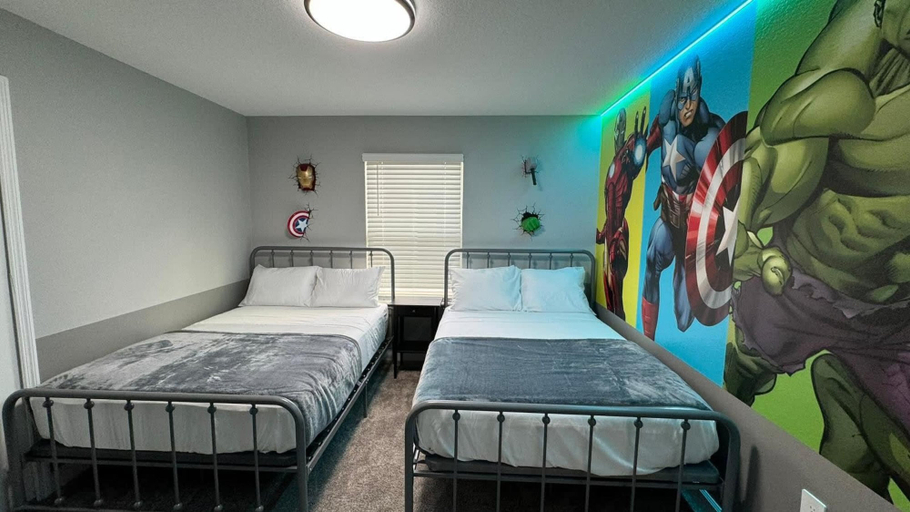 Room 5, Free Waterpark 5Bd Close to Disney Private Pool, Osceola