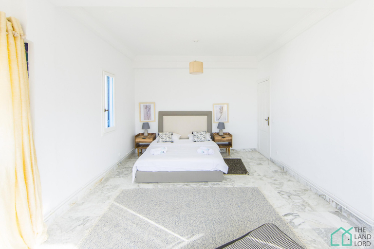 Bedroom 4, Le Palace Appartement Spacieux Avec vue sur mer, La Marsa