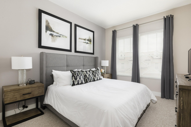Room 4, 5 BR 6 Full BA Villa 5min Disney BBQ Hot Tub, Osceola
