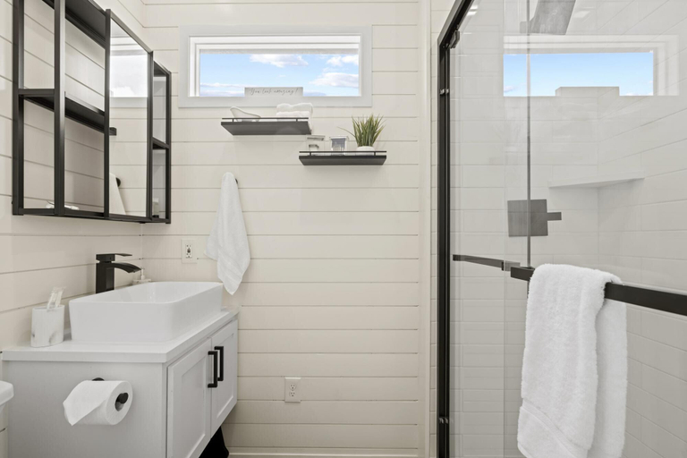 Bathroom 5, New The Yellow Beacon-luxury Shipping Container, Gillespie