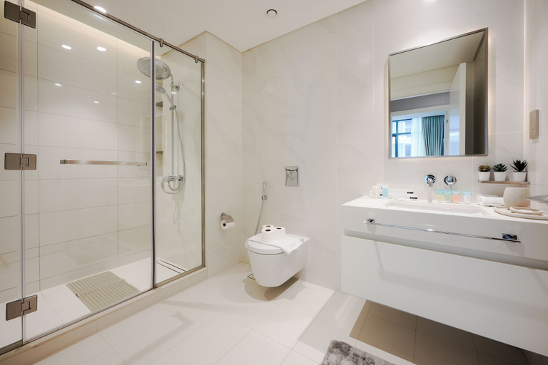 Bathroom, Stayis-Emaar Beach front View 1 BR suite, Dubai