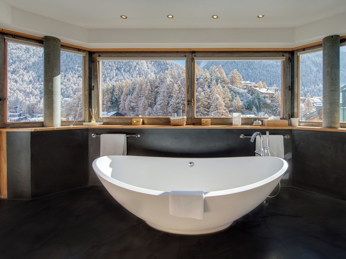 Bathroom 5, Backstage Hotel Serviced Apartments, Visp