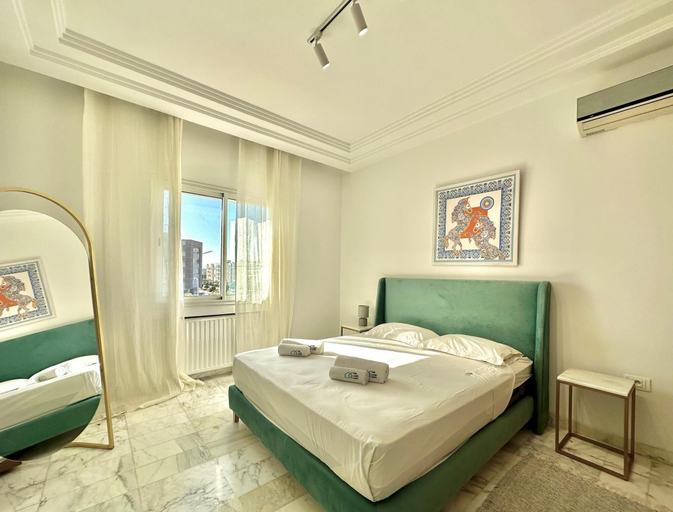Room 2, Elyssa Superbe Appartement aux Jardins de Carthage, Carthage