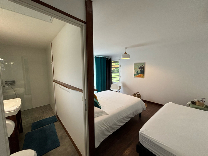 Bedroom 3, Poé Côté Lagon Beach Bungalows, Bourail