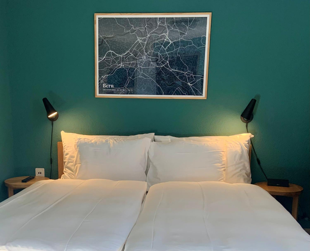 Bedroom 3, 5th Floor Basic Rooms - shared bathrooms, Interlaken