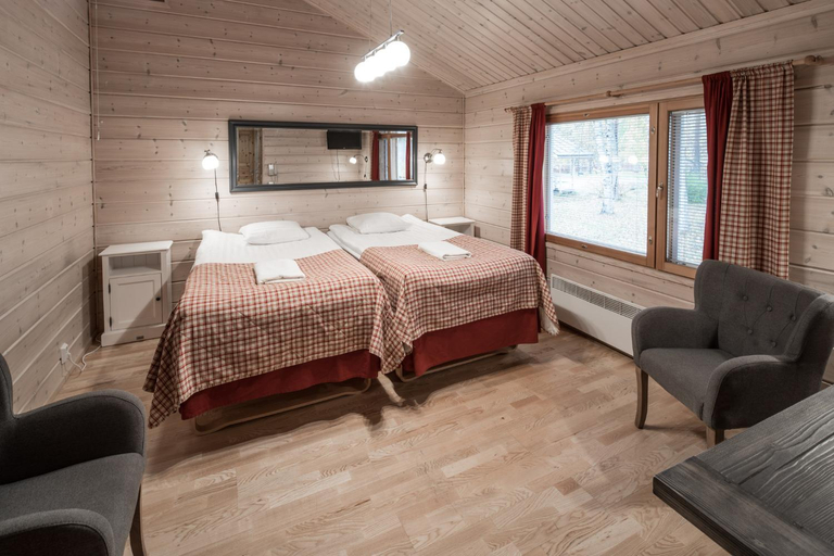 Bedroom 3, Lapland Hotels Ounasvaara Chalets, Lapland