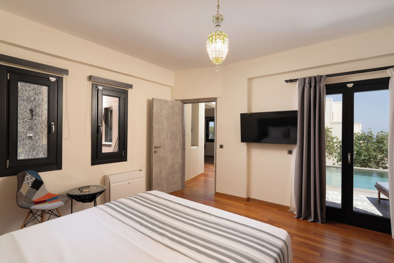 Bedroom 4, Golden Moments Luxury Stone Villas., South Aegean