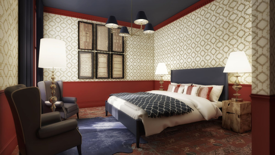 Bedroom 2, The Hotel Portsmouth, Rockingham
