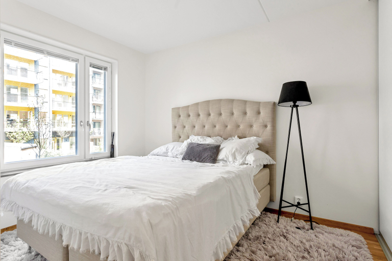 Bedroom, Modern Central Apartment, Uppsala