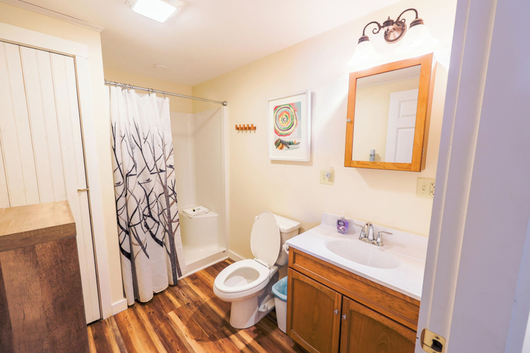 Bathroom, Downtown Greenville Spacious Apartment, Piscataquis