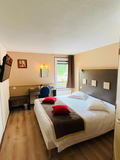 Bedroom 3, Atoll Hotel Logis Angers, Beaucouze, Maine-et-Loire