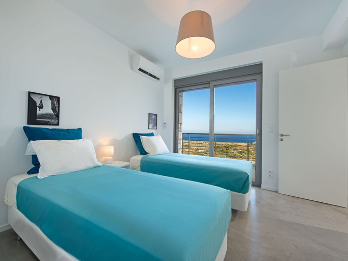 Bedroom 2, Sea View Villa in Kalythies with Private Pool near 3 Beaches, South Aegean