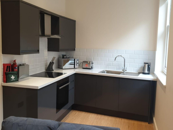 Private kitchen 5, Luxe One Bed W/city View Near Ipswich Waterfront, Suffolk