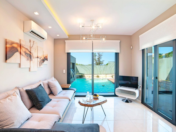 Others 5, 2 New Villas Next Each Other, Pool, Rent Separately or Together at Kournas Lake, Crete