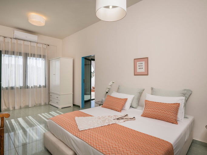 Bedroom 3, Luxury Villa With Amazing Sea Views, Private Pool, Near the Beach, Crete