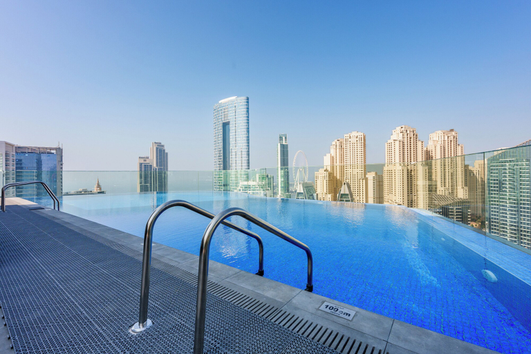 Rooftop pool, Stayis - Suite 2 BR Apartment ocean view, Dubai